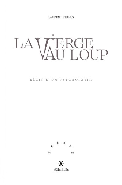 Picture of La Vierge au Loup - Récit d'un psychopathe