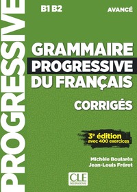 Image de Grammaire progressive du français niveau avancé corrigés + appli 3ed