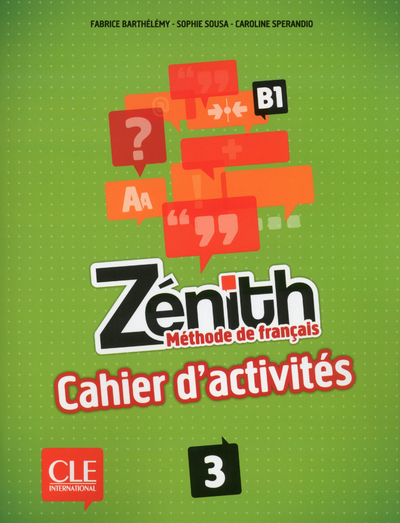 Image de Zenith 3 b1 - de francais - cahier d'exercices