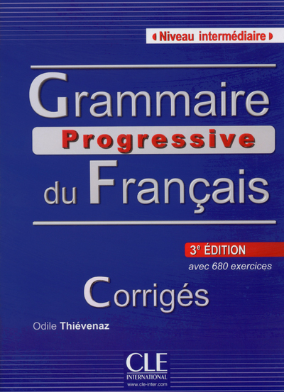 Image de Corriges grammaire progressive du francais intermediaire 3ème ed.