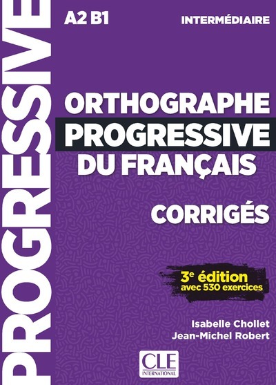 Image de Corrigés orthographe progressive niveau intermédiaire NC