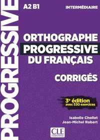 Image de Corrigés orthographe progressive niveau intermédiaire NC