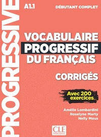 Image de Corrigés vocabulaire progressif niveau débutant complet NC
