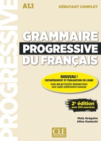Image de Grammaire progressive déb. complet + appli + CD 2e édition