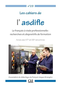 Image de Cahier Asdifle no 29 : le français à visée professionnelle