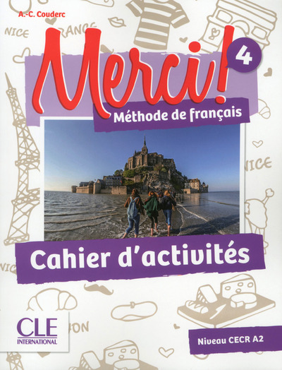 Image de Merci 4 cahier d'exercices niveau A1-A2
