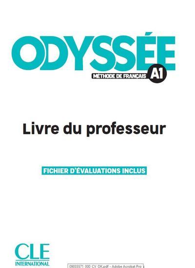 Image de Odyssée livre du professeur niveau A1