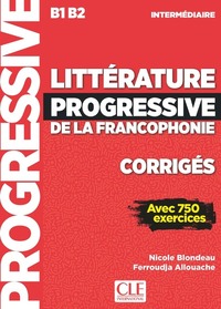 Image de Corrigés Littérature progr.francophonie NC