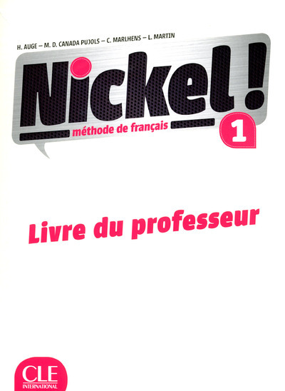 Picture of nickel ! 1 - livre du professeur