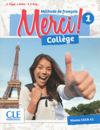 Image de Merci Collège 1 élève + exercices + DVD CLE