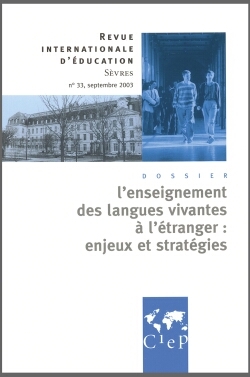 Image de L'enseignement des langues vivantes à l'étranger - Revue internationale d'éducation Sèvres 33