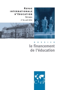 Image de Le financement de l'éducation - Revue internationales d'éducation Sèvres 65