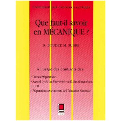 Picture of QUE FAUT-IL SAVOIR EN MÉCANIQUE ?