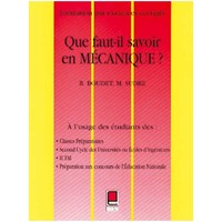 Picture of QUE FAUT-IL SAVOIR EN MÉCANIQUE ?