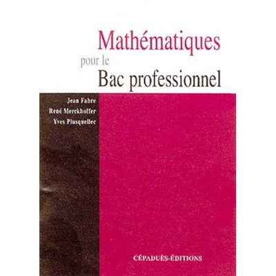 Picture of MATH. POUR LE BAC PROFESSIONNEL