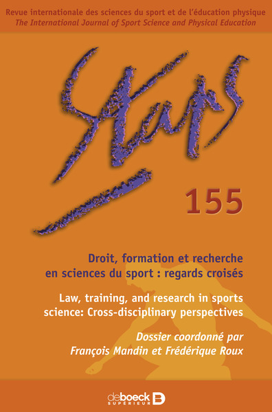 Picture of Droit, formation et recherche en sciences du sport : regards croisés