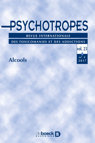 Image de Psychotropes 2017/1 - Alcools