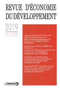 Picture of Revue d'économie du développement 2019/3