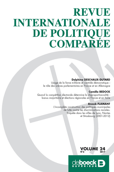 Picture of Revue internationale de politique comparée 2017/3
