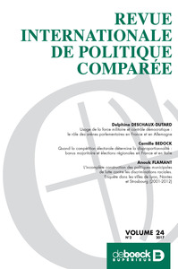 Picture of Revue internationale de politique comparée 2017/3