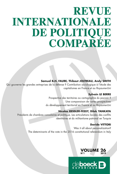 Picture of Revue internationale de politique comparée 2019/1 - Varia
