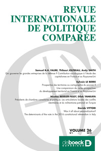 Picture of Revue internationale de politique comparée 2019/1 - Varia