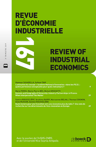 Picture of Revue d'économie industrielle 2019/3 - 167 - Varia