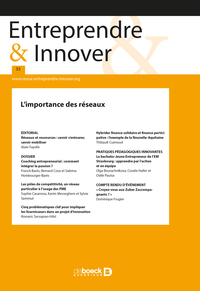 Picture of Entreprendre & Innover 2017/4 - 35 - L'importance des réseaux