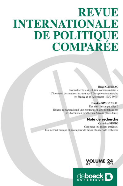Picture of Revue internationale de politique comparée 2017/4