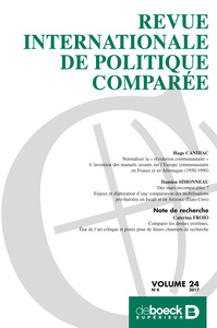 Picture of Revue internationale de politique comparée 2017/4