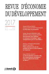 Picture of Revue d'économie du développement 2017/2