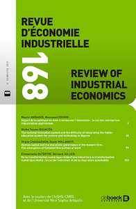 Picture of Revue d'économie industrielle 2019/4 - 168 - Varia