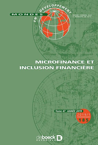 Picture of Mondes en développement 2019/1 - 185 - Microfinance et inclusion financière