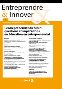 Image de L’entrepreneuriat du futur : questions et implications en éducation en entrepreneuriat