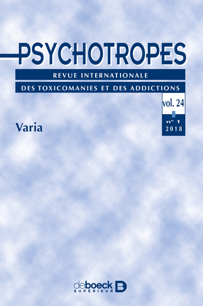 Image de Psychotropes 2018/1 - Varia