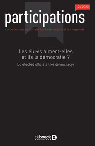 Picture of Participations 2020/1-2- 26-27 - Les élu·es aiment-elles et ils la démocratie ?