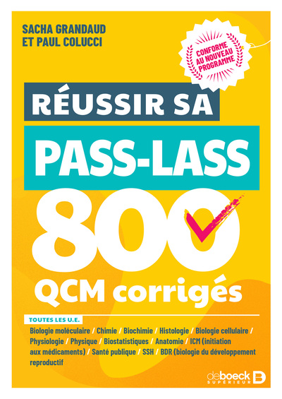 Picture of Réussir sa PASS LAS - 880 QCM corrigés