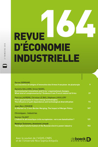 Image de Revue d'économie industrielle 2018/4 - 164 - Varia