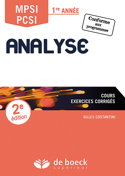 Image de Analyse MPSI PCSI - 1re année