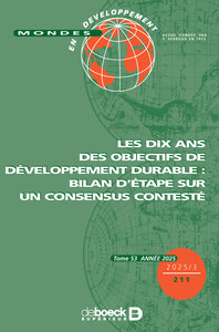 Picture of Mondes en développement n° 211 - LES DIX ANS DES OBJECTIFS