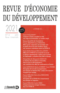 Picture of Revue d'économie du développement 2021/1-2