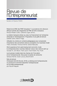 Image de Revue de l'entrepreneuriat 2018/2
