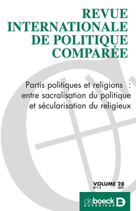 Image de Revue internationale de politique comparée 2021/1-2 - Partis politiques et religions : entre sacrali