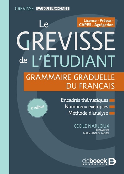 Picture of Le Grevisse de l'étudiant - Grammaire