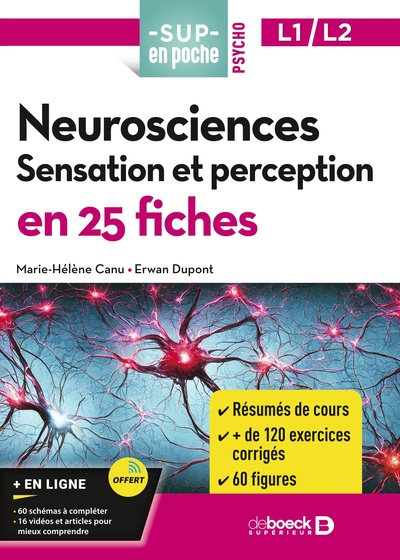 Image de Neurosciences : Sensation et perception en 25 fiches - Licences 1 et 2