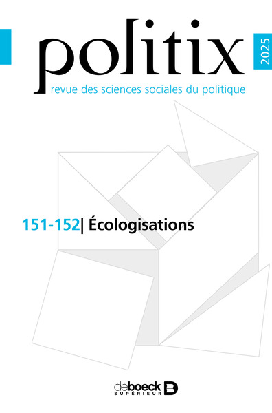 Image de Politix n° 151-152 - Écologisations