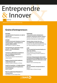 Image de Entreprendre & Innover 2017/2 - 33 - Graine d'entrepreneurs