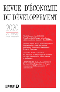 Picture of Revue d'économie du développement 2020/3