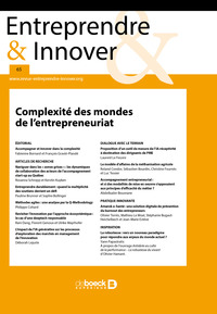 Image de Complexité des mondes de l’entrepreneuriat