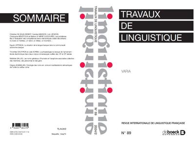Image de TL n° 89 - Varia